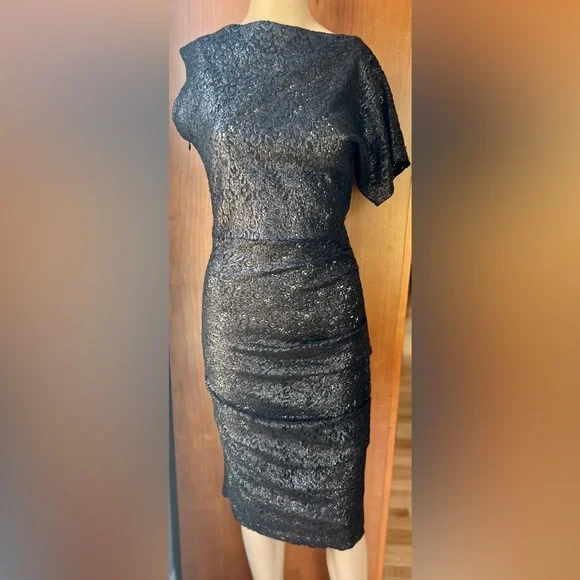 LA PETITE S***** Bateau Neckline Knee Length Dress Size 6” - Picture 1 of 7